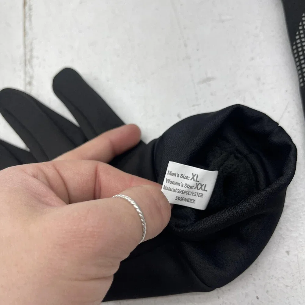FanVince Cycling Gloves Mens XL Black Touchscreen Grip Warm Winter Outdoor
